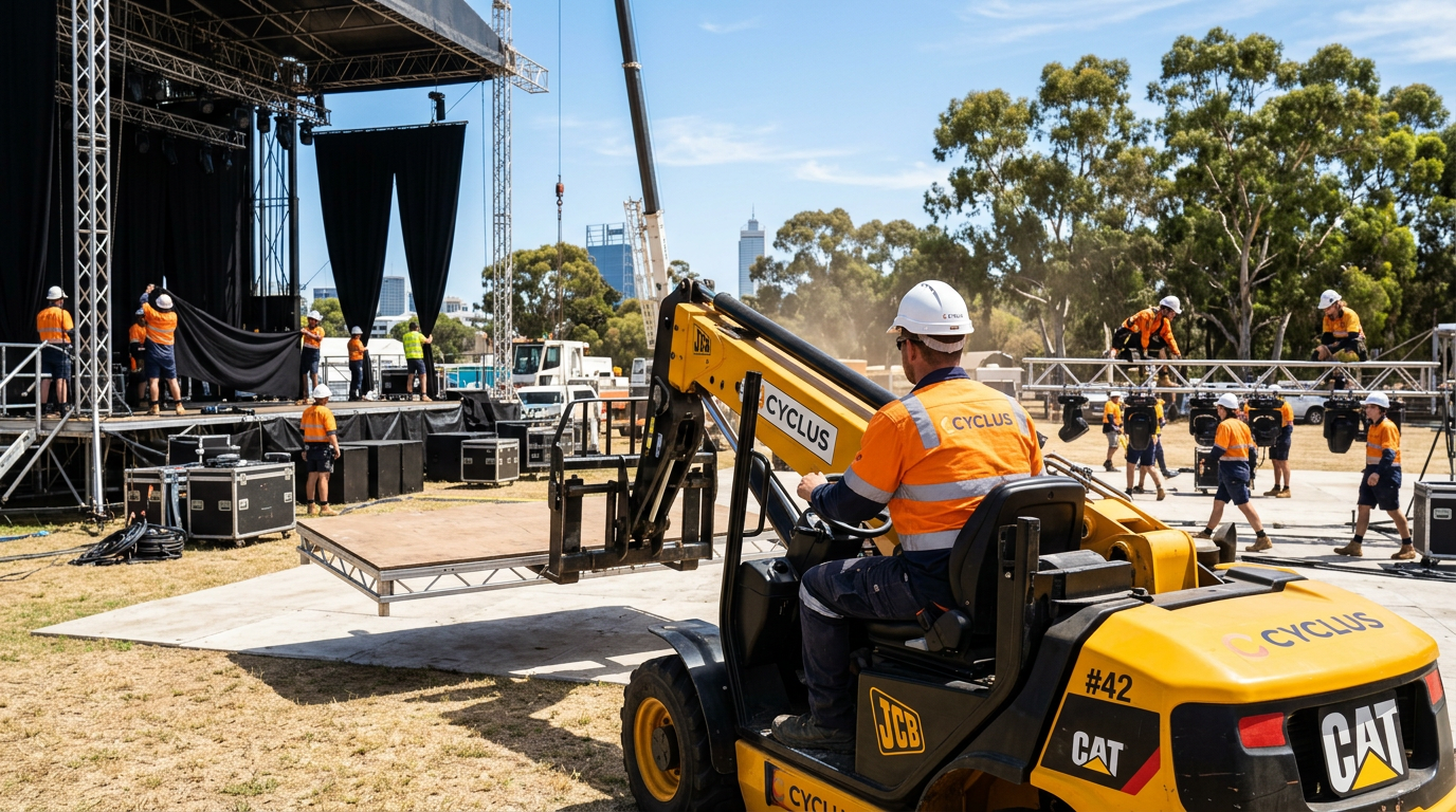 How to Hire a Telehandler Operator for Events Packdown Support