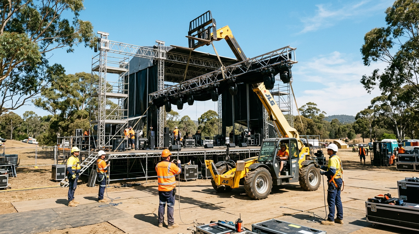Secure High Volume EWP Crew for Event Installations in Sydney