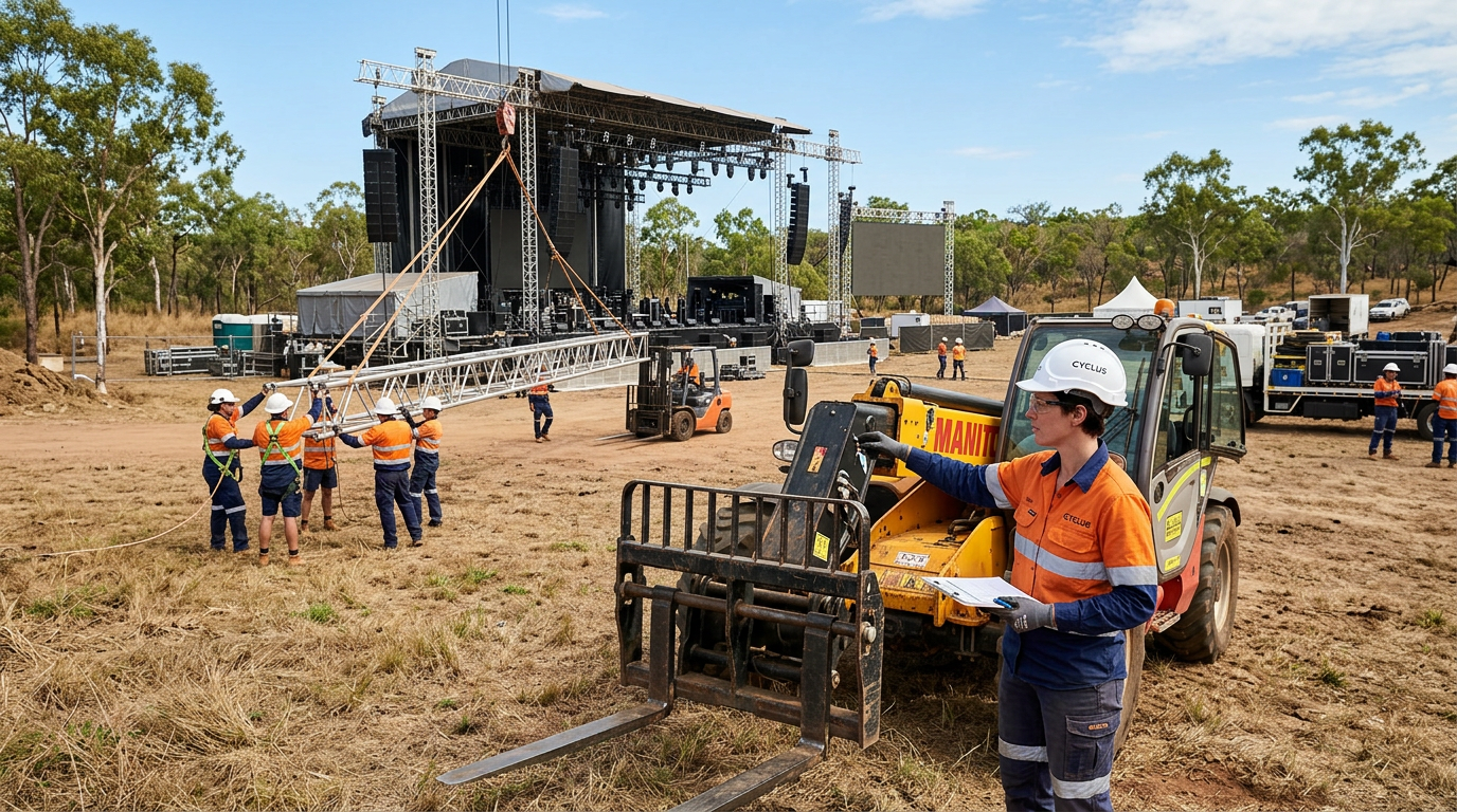 4 Essential Skills for Arena Show Telehandler Operators in Darwin