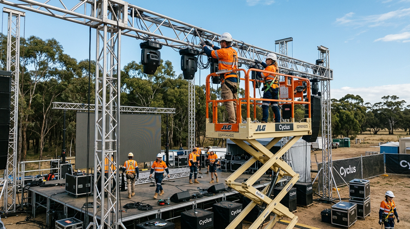 Australia Wide Differences in Stage Build Techniques for Events