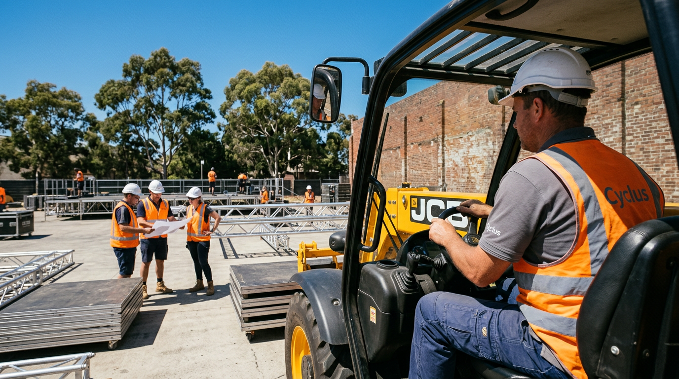 Become a Stadium Telehandler Operator for Events: A Step-by-Step Guide