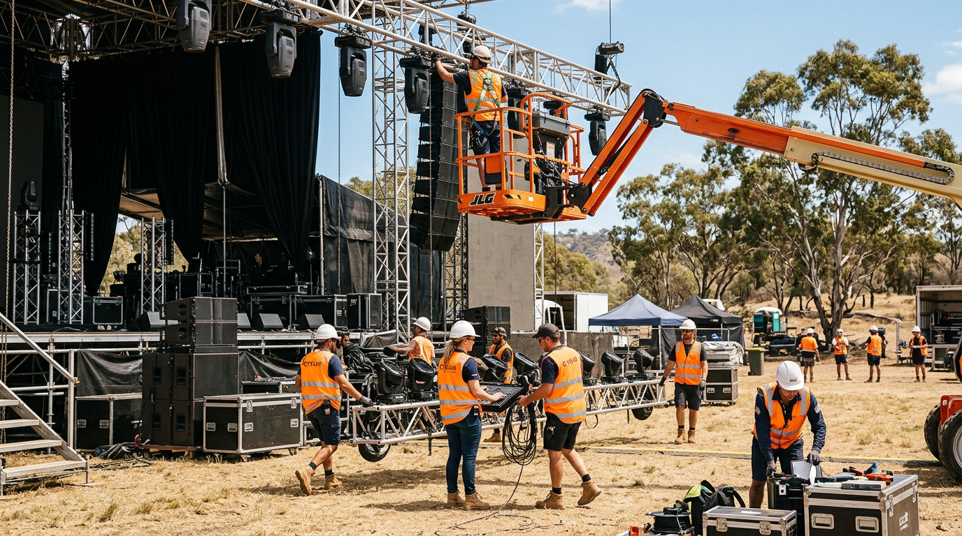 Best Practices for Hiring Multi-Day Stage Crew in Australia
