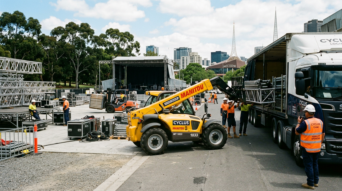 What is a Forklift Operator’s Role in Event Bump Out Support?