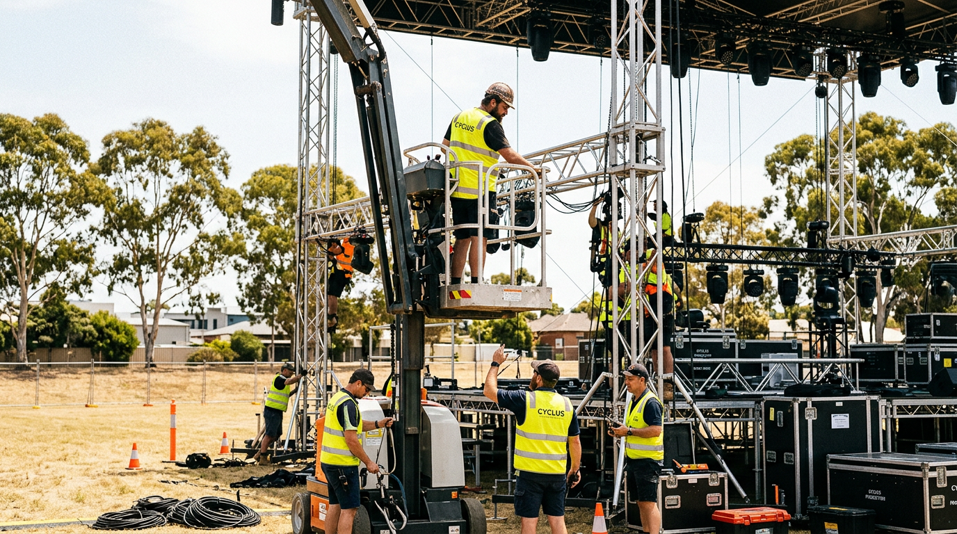 Best Practices for EWP Crew for Event Install During Load-Ins